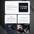 Miniatyrbilde 5 av 7: 2 I 1 Trådløst Carplay AI Box Android Auto Plug And Play