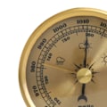 Miniatyrbilde 2 av 5: Husholdning Barometer Trykk Måler Vær Stasjon Vegg Hengende Atmosfærisk Multifunksjon Termometer