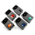 Miniatyrbillede 1 af 2: 10A Sikring Rød Rocker Switch Fused IEC320 C14 Inlet Strøm Socket Sikring Switch Stik Stik Stik