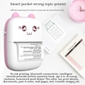 Pikkukuva 3 / 5: Kannettava Bluetooth WiFi Tulostin Mobiili Puhelin Photo Otsikko Note Hot Print Pocket Opiskelija Virhe tarra tulostin