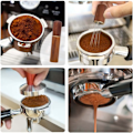 Miniatyrbilde 2 av 7: Espresso Kaffe Omrører Fordeler Nål Rustfritt Stål Kaffe Pulver Tamper Wdt Verktøy