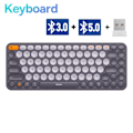 Miniatyrbillede 6 af 10: Bluetooth Trådløs Computer Tastatur og Mus Combo med 2,4GHz USB Nano modtager