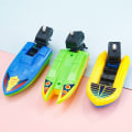 Miniatyrbilde 3 av 6: 1 stk Speed Båt Skip Vind Leke Flyt I Vann Barn Leker Klassisk Clockwork Leker