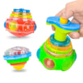 Miniatyrbilde 4 av 5: Bagged rund Luminous Leketøy Lys Musikk Roterende Gyro Tilfeldig Color One Pack