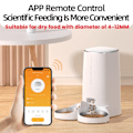 Miniatyrbilde 5 av 7: Automatisk Katt Fôr Kjæledyr Smart Katt Fôr Kibble Dispenser Fjernkontroll WiFi Knapp Auto Fôr For Katter Hund Tilbehør