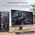 Miniatyrbillede 5 af 8: HD 1080P DVI til VGA Adapter Kabel Konvertering DVI Han til VGA hun til computer vært grafik kort til projektor HDTV monitor