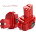Miniatyrbillede 6 af 7: 9,6V 3,5Ah Ersatzakku für Makita Power Tool Batteri