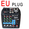 Miniatyrbild 4 av 7: A4 Ljud Mixing Konsoll Bluetooth USB Record Dator 48V Phantom Power Delay Repaeat Effect 4 Channels USB Audio Mixer