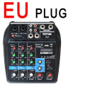 Miniatyrbillede 4 af 7: A4 Lyd Mixing Konsol Bluetooth USB Record Computer 48V Phantom Power Delay Repaeat Effect 4 Channels USB Audio Mixer