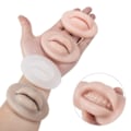 Miniatyrbilde 8 av 10: ett stykke Microblading Gjenbrukbar 5D Silicon Leppe Skin Practice European Solid For PMU Begynner