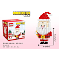 Miniatyrbilde 3 av 6: God jul Mikro Byggeklosser Julenissen Elg Snømann Jule Tre montert Mini Klosser Figur leketøy