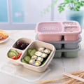 Miniatyrbild 7 av 10: Bärbar Bento Box Lunchbox Läcksäker Mat Behållare Mikrovågsugn Servis