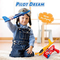 Miniatyrbild 3 av 10: One-Click Ejection Foam Flygplan Leksak Stor Kasta Plan Flygande Leksaksmodell för barn