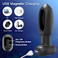 Miniatyrbilde 5 av 8: Anal rumpe plugg prostata massør for menn kvinner anal vibrator prostata stimulator