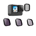 Miniatyrbillede 1 af 9: ND8 ND16 ND32 CPL Lens Filter Set til Gopro Hero 10 9 Sort Action Kamera Tilbehør