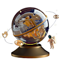 Pikkukuva 1 / 10: 3D palapeli pallo labyrintti lelu lapset haaste este peli labyrinti pallo 3D labyrintti Montessori palapeli