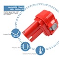 Miniatyrbillede 4 af 7: 9,6V 3,5Ah Ersatzakku für Makita Power Tool Batteri