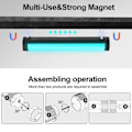 Miniatyrbillede 3 af 9: VL110 RGB Tube Video Wand Light CRI95 Photo LED Stick Video Portable Studio Camping Fill Light