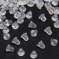 Miniatyrbillede 2 af 7: 1000 stykker 4MM blød silikone gummi ørering ryg stoppere til studs  gør-det-selv smykker fremstilling øreringe fund tilbehør