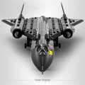 Miniatyrbild 7 av 7: Air Force Blackbird Reconnaissance Flygplan Legering Modell Fighter Montering Byggnad Block Leksak
