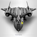 Miniatyrbillede 7 af 7: Air Force Blackbird Rekognoscering Fly Legering Model Fighter Samling Bygning Klods Legetøj