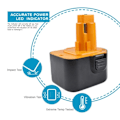 Miniatyrbillede 2 af 7: 12V 3500mAh Ni-MH PS130 Udskiftning batteri el værktøj batteri