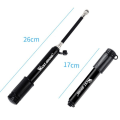 Miniatyrbilde 6 av 7: 100Psi Mini sykkel pumpe aluminium legering sykkel hånd luft pumpe dekk inflator Schrader Presta ventil