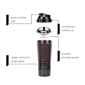 Miniatyrbild 4 av 4: 3 lager Shaker Protein Flaska Pulver Shake Kopp Vatten Flaska Plast Mixing Kopp Kropp Byggning Träning Flask shaker kopp