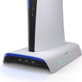 Pikkukuva 5 / 7: Jäähdytysasema PS5 lisätarvikkeille Pystysuuntainen jalusta RGB Playstation 5 pelitarvikkeille