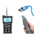 Miniatyrbild 2 av 6: Nätverk kabel spårare Cat5 Cat6 PoE Tester Detektera Spänning Mäta Fel Avstånd Kabel Tester