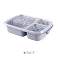 Miniatyrbild 3 av 10: Bärbar Bento Box Lunchbox Läcksäker Mat Behållare Mikrovågsugn Servis