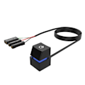 Miniatyrbillede 1 af 7: LED Lights Computer Desktop Switch PC Bundkort Ekstern Start Power On/Off Knap Forlænger kabel