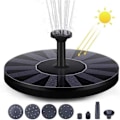 Miniatyrbild 7 av 7: Flytande sol fontän vattenfall fontän pool damm fågel bad solpanel driven fontän vatten pump