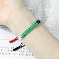 Miniatyrbild 4 av 4: Trendigt Nationell Flagga Flätat Armband Färgstarkt Vävt Rep Tråd Justerbart Mode Rep Bangles