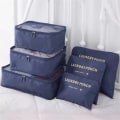 Miniatyrbillede 2 af 8: Rejse tasker sæt vandtæt pakning terning bærbar tøj sortering arrangør bagage tote system holdbar ryddig pose