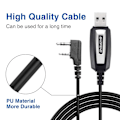 Miniatyrbild 4 av 7: USB Programmering Kabel Med CD för Baofeng UV-5R 82 888S UV-S9PLUS UV-13 16 17 21 Pro Quansheng UV-K5 5R Plus Walkie  Talkie Radio