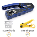 Pikkukuva 5 / 9: Rj45 crimper verkko työkalut pihdit cat5 cat6 8p rg rj 45 ethernet kaapeli kuorija puristus lanka puristin
