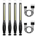 Miniatyrbillede 1 af 7: LED Lommelygte Magnetisk Work Light USB Genopladelig Lommelygte Krog Bærbar Lantern 1stk