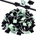 Miniatyrbillede 1 af 6: 50 stykker klæbemiddel kabel clips wire clips kabel wire management