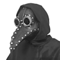 Miniatyrbillede 3 af 5: Halloween Pest Dokter Fugle Maske Lang Næse Næb Cosplay Steampunk Skæmmende Latex Maske