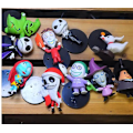 Miniatyrbilde 4 av 7: Mareritt Før jul Jack Skellington Pvc Action Figur Samling Modell Boble Hode Dukker Leketøy