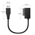 Miniatyrbild 4 av 7: PzzPss USB 2.0 to Mini Sata II 7+6 13Pin Adapter Converter Cable For Baptop CD/DVD ROM Slimline Drive Converter HDD Caddy