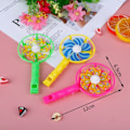 Miniatyrbilde 5 av 5: 3 stk sett plast vindmølle plystring håndtak leker pinwheel cheerleading leke for barn barn