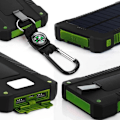 Miniatyrbillede 3 af 7: 200000 MAh Solar Power Bank Udendørs Vild Fiskeri Camping Stor Kapacitet Backup Power  Bank