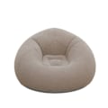 Miniatyrbillede 4 af 4: Oppustelig Flocking Sofa Single Lazy Sofa Stol Foldbar Udendørs Fritid Bean Taske Sofa