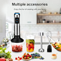 Miniatyrbild 2 av 6: 1500W 4 i 1 Elektrisk Stick Hand Kommersiell Blender Mat Processor Ägg Visp Blandare Juicer Kött Kvarn