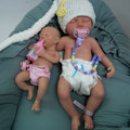 Miniatyrbild 6 av 8: 12"  Micro Preemie Full Body Silicon Baby Doll Pojke "Liam" & Girl "Nova" Lifelike Reborn Doll