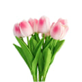 Miniatyrbilde 10 av 11: 5 stykker tulipan kunstige blomster ekte touch bukett falske blomster dekorasjon
