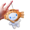 Miniatyrbilde 7 av 7: Nøkkelring Søt Cinnamoroll Plysj Leker Nøkkelring Anime Fylt Plushie Dukke Anheng Nøkkelringer