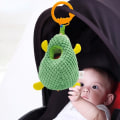 Miniatyrbillede 3 af 4: Baby klapvogn Legetøj Larver spiser frugt Hængende klapvogn Spiral Plush Please Dukke finger Udviklings Raller Legetøj